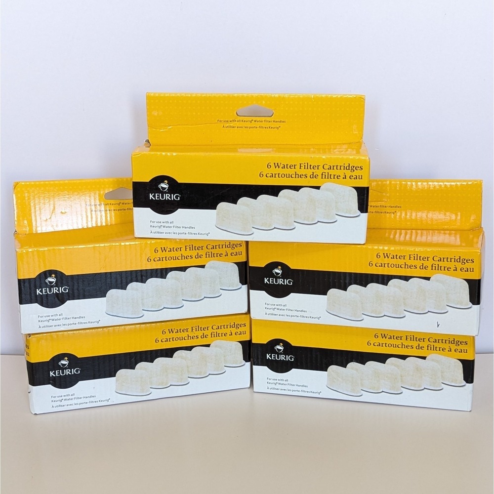 Genuine New KEURIG Charcoal Water Filter Replacement Cartridges 5073 (5 Boxes)